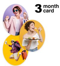 3 month card