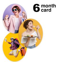 6 month card